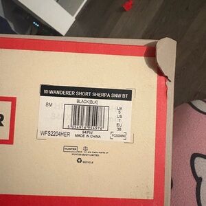 Hunter Black Wanderer Sherpa Boots